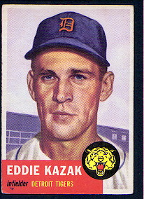 1953 Topps      194     Eddie Kazak